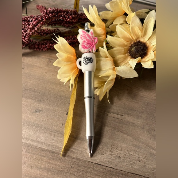 Breast Cancer Awareness Mama Needs Coffee Pen - Picture 1 of 2